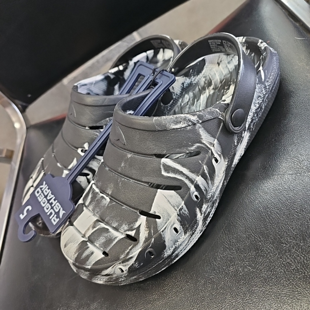 Rugged Shark Monochrome Slip-On Clogs - Picture 4 of 11